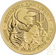 1 Unze Goldmünze Britannia and Liberty 2024