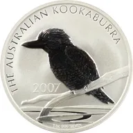 2 Unzen Silbermünze Australien Kookaburra 2007