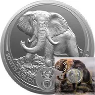 1 Unze Silbermünze Südafrika Big Five Elefant 2024