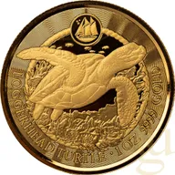 1 Unze Goldmünze Cayman Islands Schildkröte 2023