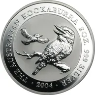 2 Unzen Silbermünze Australien Kookaburra 2004