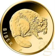 20 Euro Goldmünze Rückkehr der Wildtiere - Biber 2024 (A)