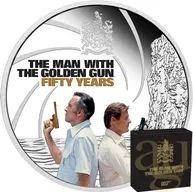 1 Unze Silbermünze Tuvalu James Bond 007 - The Man with the Golden Gun - coloriert - proof 2024