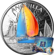 1 Unze Silbermünze EC8 Anguilla - Regatta 2023 - coloriert