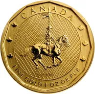 1 Unze Goldmünze Maple Leaf Sonderausgabe 2011 - Mounted Police