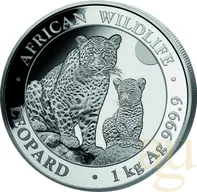 1 Kilogramm Silbermünze Somalia Leopard 2024