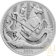 1 Unze Silbermünze St. George and the Dragon 2024