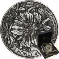 2 Kilogramm Silbermünze Australien Honey Bee 2024 - Antik Finish - High Relief
