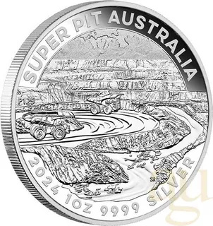1 Unze Silbermünze Australien Super Pit 2024