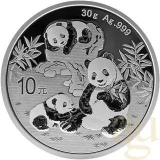 30 Gramm Silbermünze China Panda 2025