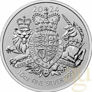10 Unzen Silbermünze Großbritannien Royal Arms 2024