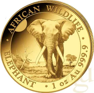 1 Unze Goldmünze Somalia Elefant 2025