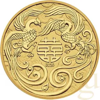 1 Unze Goldmünze Australien Chinese Myths and Legends Double Phoenix 2026