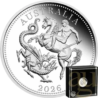 Australien Sovereign 2026 Silbermünze - polierte Platte