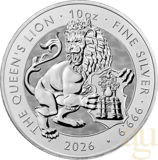 10 Unzen Silbermünze Tudor Beasts Queen's Lion 2026