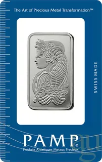 31,1 Gramm Platinbarren PAMP Fortuna