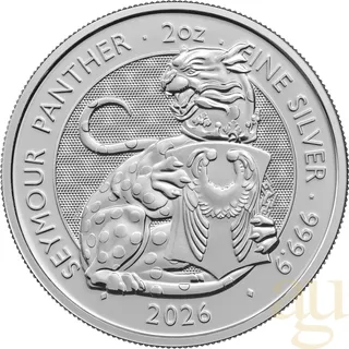 2 Unzen Silbermünze Tudor Beasts Seymour Panther 2026