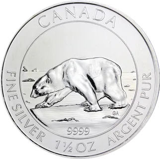 1.5 Unzen Silbermünze Kanada Polarbär 2013