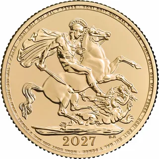 1 Pfund Goldmünze Sovereign King Charles 2027