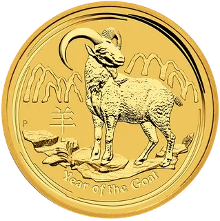 1 Unze Goldmünze Australien Lunar II Ziege 2015