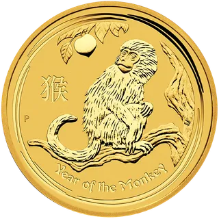 1 Unze Goldmünze Australien Lunar II Affe 2016