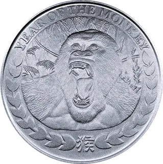 1 Unze Silbermünze Somaliland Affe 2016