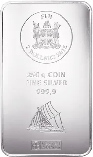 250 Gramm Silber Argor Heraeus Fiji Münzbarren