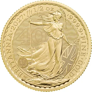 1/2 Unze Goldmünze Britannia 2027