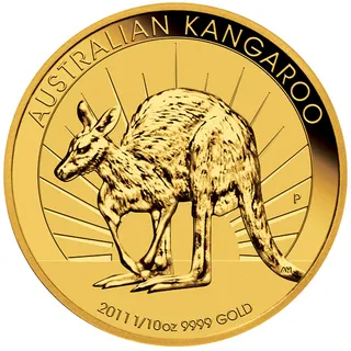 1/10 Unze Goldmünze Australien Känguru / Nugget