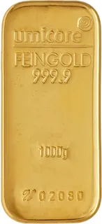 1.000 Gramm Goldbarren Umicore