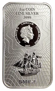 31,1 Gramm Silber Cook Islands Münzbarren 2021
