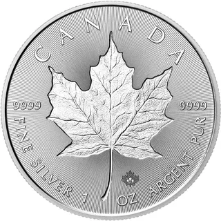 1 Unze Silbermünze Maple Leaf Incuse 2018