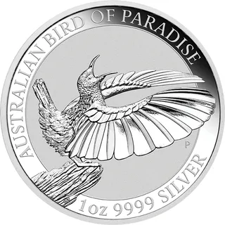 1 Unze Silbermünze Australien Birds of Paradise - Victoria Paradiesvogel 2018