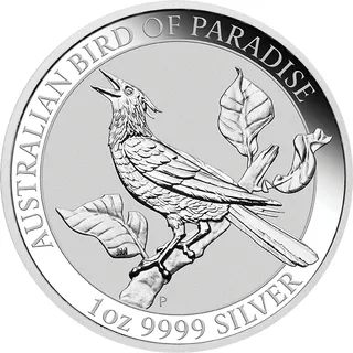 1 Unze Silbermünze Australien Birds of Paradise - Manucodia Paradiesvogel 2019