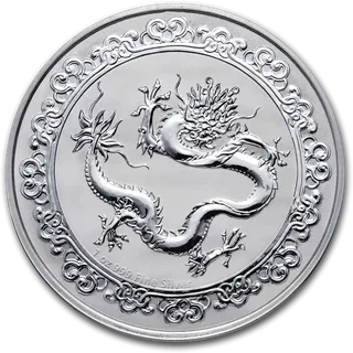 1 Unze Silbermünze Niue Celestial Animals - The Green Dragon 2019