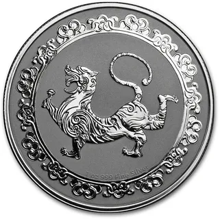 1 Unze Silbermünze Niue Celestial Animals - Tiger 2019