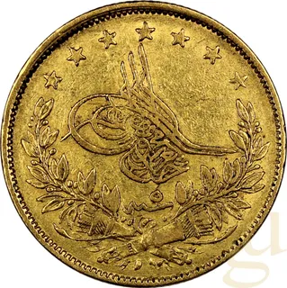 100 Kurush Goldmünze Türkei Osmanisches Reich