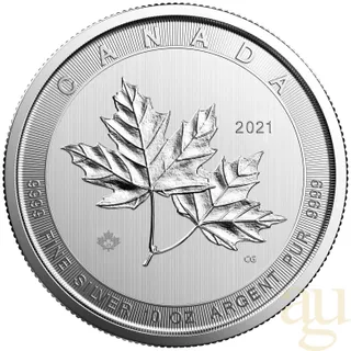 10 Unzen Silbermünze Kanada Magnificent Maple Leaf 2021