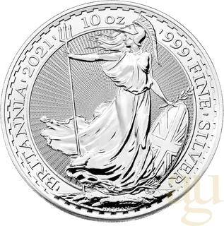 10 Unzen Silbermünze Großbritannien Britannia 2021