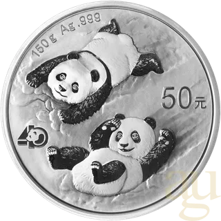 150 Gramm Silbermünze China Panda 2022 proof