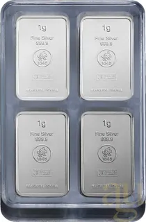 100 x 1g Silber Heimerle + Meule UnityBox