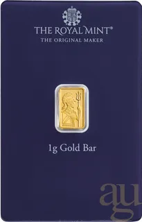1 Gramm Goldbarren The Royal Mint - Best Wishes