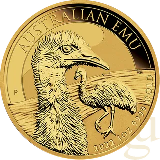 1 Unze Goldmünze Australien Emu 2022