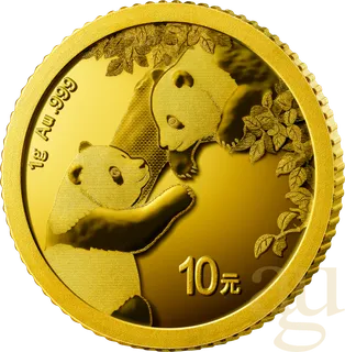 1 Gramm Goldmünze China Panda 2023
