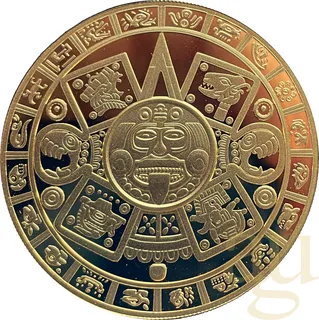 1 Unze Goldmünze Samoa Aztekenkalender 2022