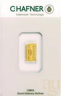 1 Gramm Goldbarren C. Hafner