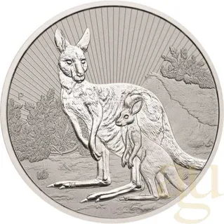 10 Unzen Silbermünze Australien Next Generation - Piedfort Mother & Baby Känguru 2023