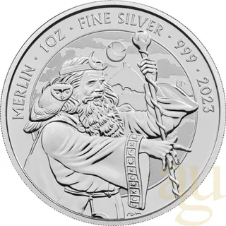 1 Unze Silbermünze Myths and Legends - Merlin 2023