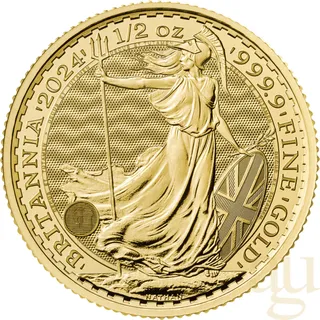 1/2 Unze Goldmünze Britannia 2024
