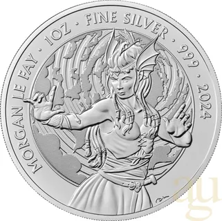 1 Unze Silbermünze Myths and Legends - Morgan Le Fay 2024